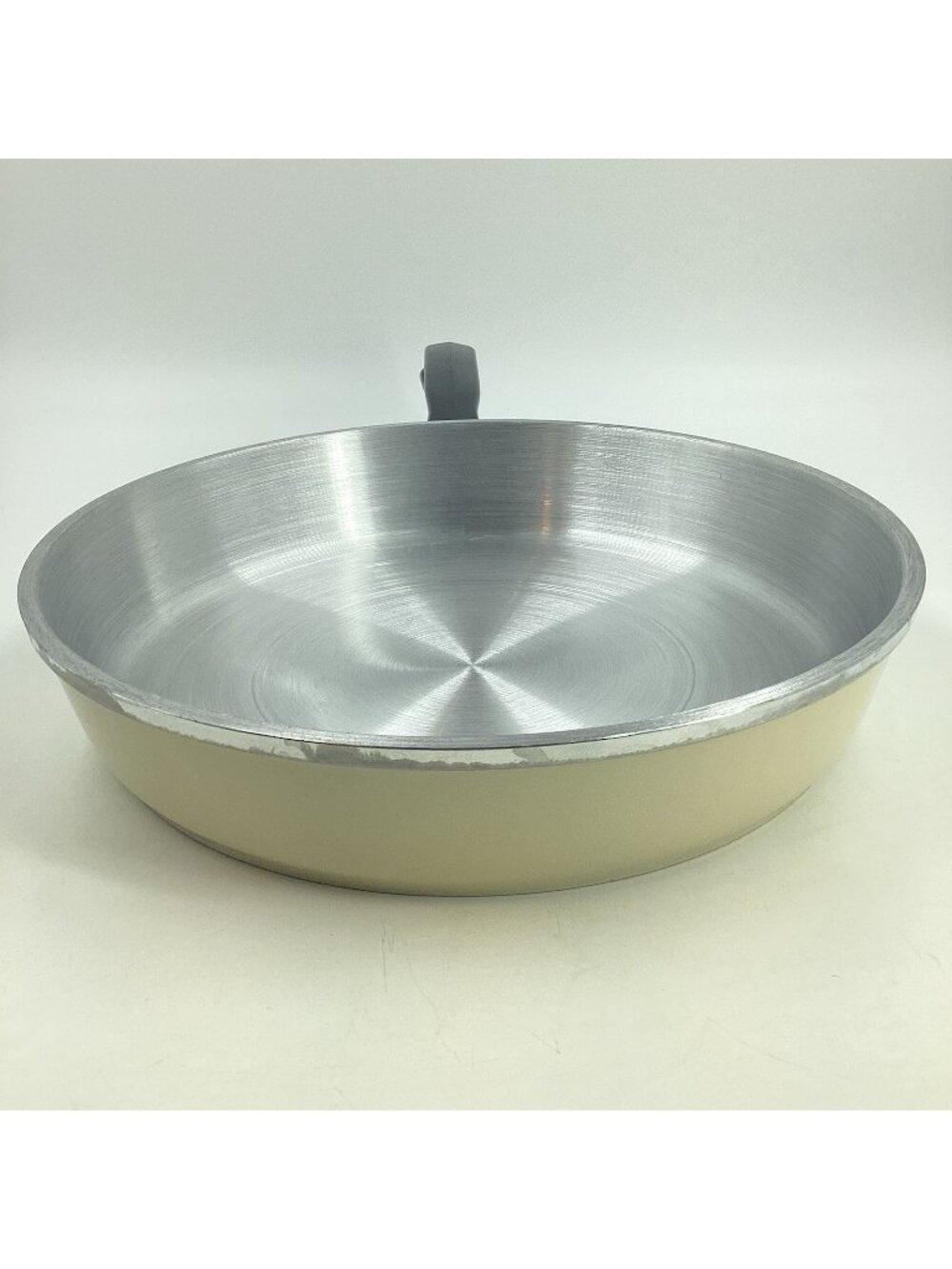 Vintage Club Aluminum 10" Chicken Fryer Skillet Pan Almond Yellow MCM Retro Deep